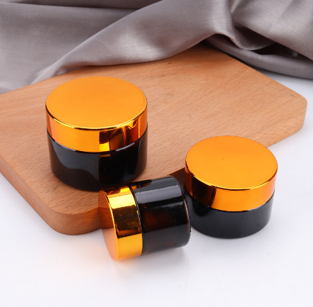 Wholesale 250ml 500ml 750ml black round screw top smell proof wide mouth storage stash glass jars