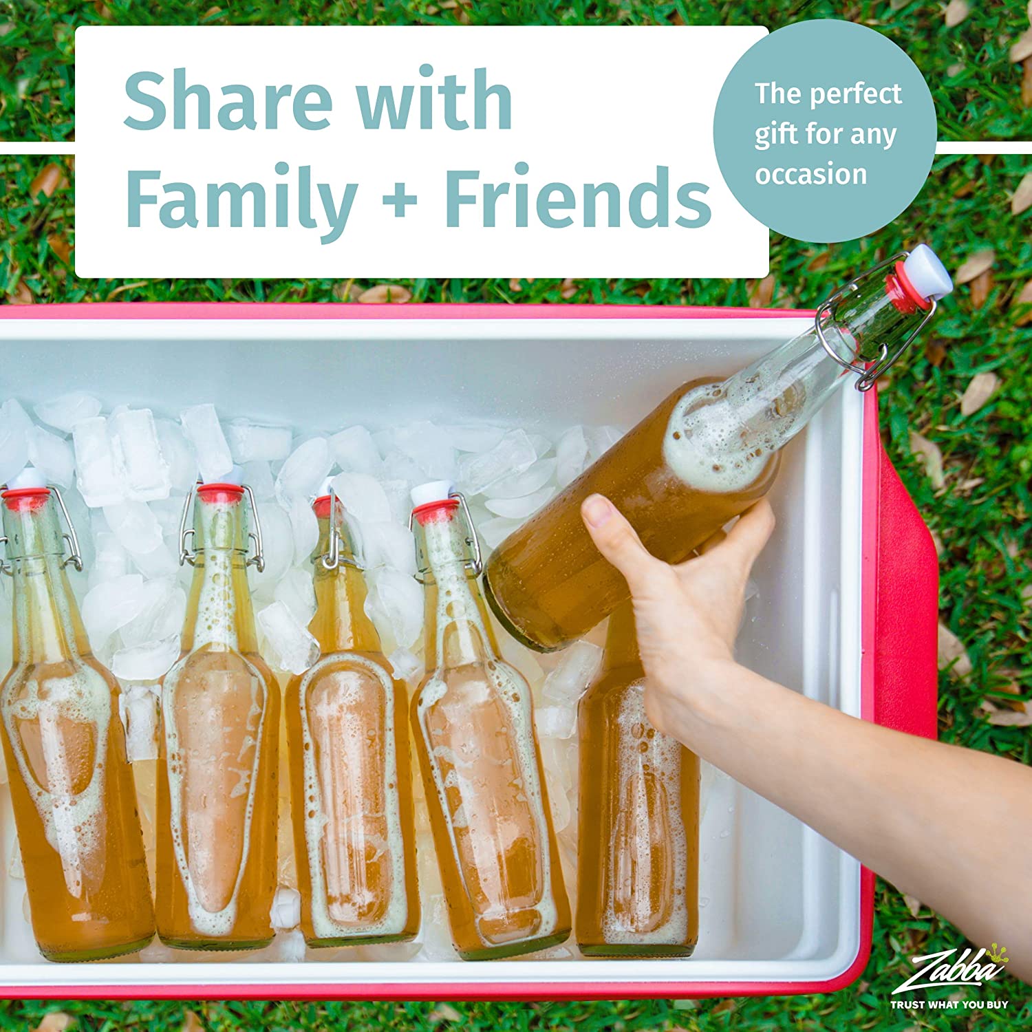 Wholesale 250ml Clear Swing Top Recycled Beer Kombucha Glass Bottle with Stoppers