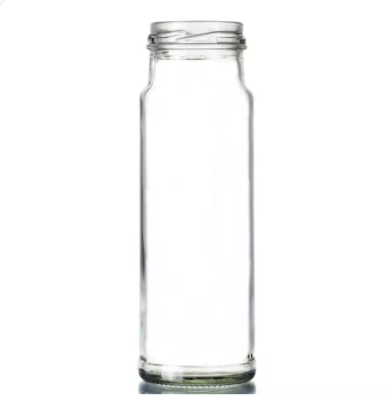 Wholesale 250ml Flint Glass Tower Hot Sauce Jar 48mm Twist Finish
