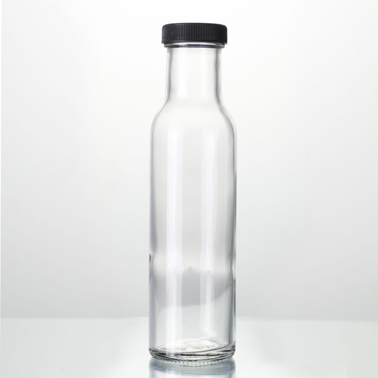 Wholesale 250ml Flint Glass Tower Hot Sauce Jar 48mm Twist Finish