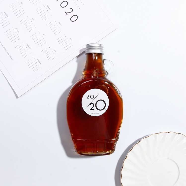 Wholesale 250ml Unique Bottles For Sauce Food Container Glass Honey Jar