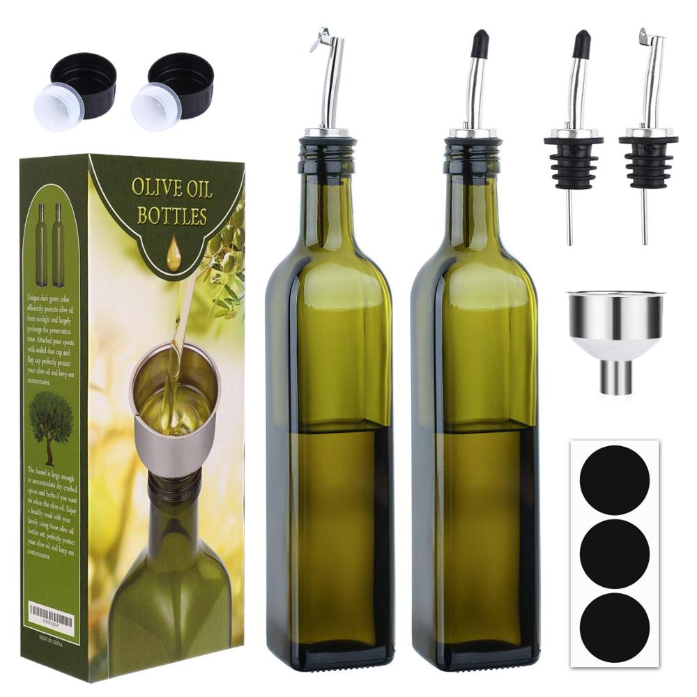 Wholesale 250ml dark green marasca glass bottle olive oil bottle
