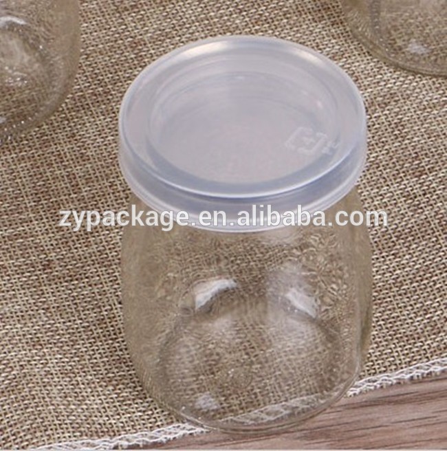 Wholesale 250ml milk glass bottle, 8oz glass juice bottle beverage bottles with plastic lids 250ml 200ml 100ml