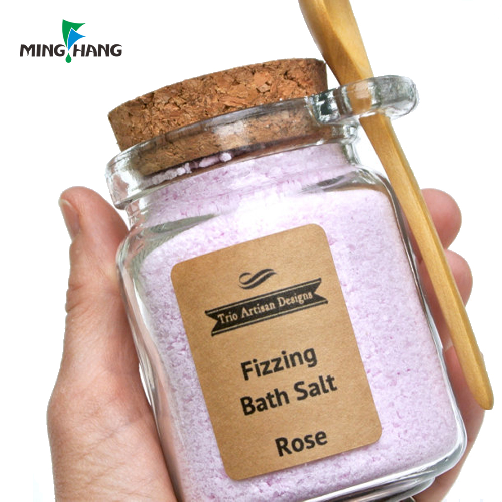 Wholesale 250ml round shape Seasoning glass container cruet Spice Jar With Spoon Bamboo Lid