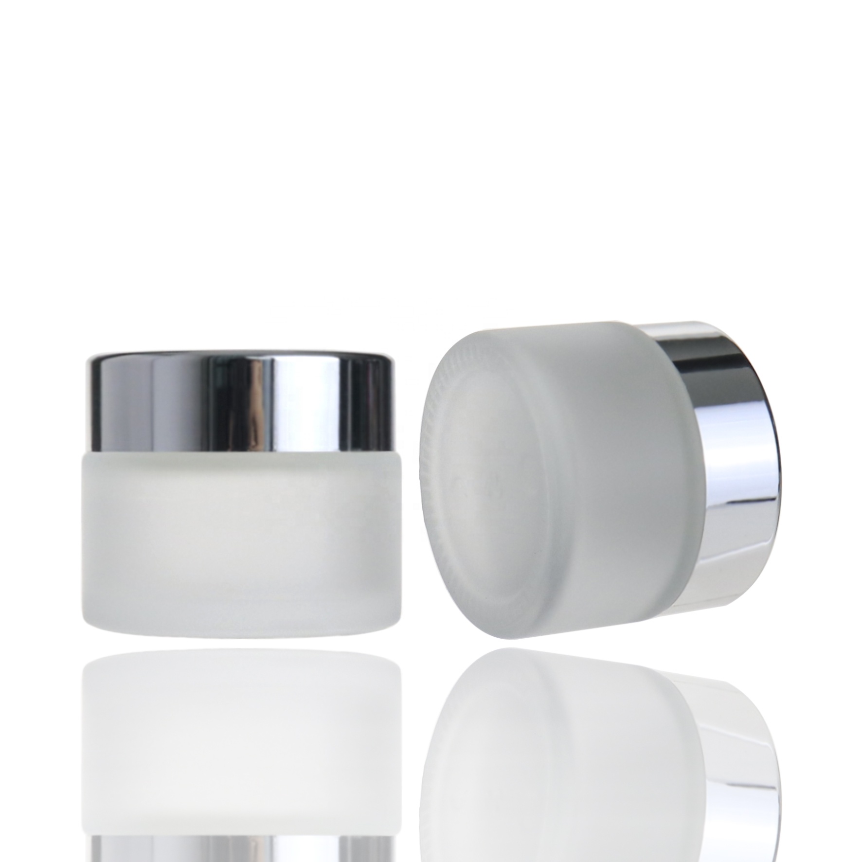 Wholesale 25g frosted matte kaca jar for lontion cream