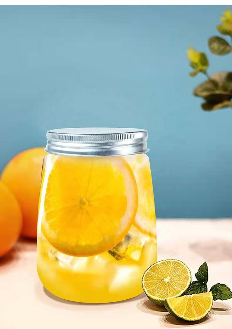 Wholesale 25ml-100ml round shape glass jar for honey jam jelly with metal lid