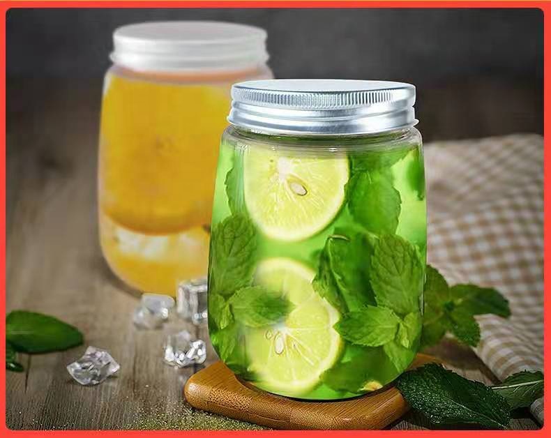 Wholesale 25ml-100ml round shape glass jar for honey jam jelly with metal lid