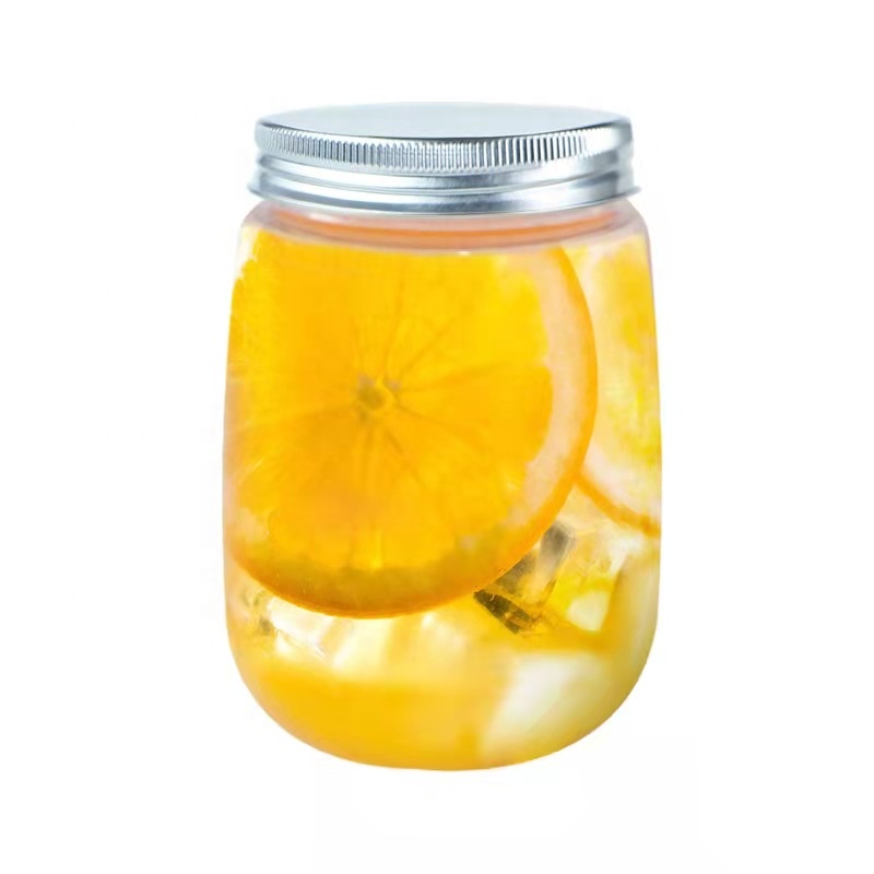 Wholesale 25ml-100ml round shape glass jar for honey jam jelly with metal lid