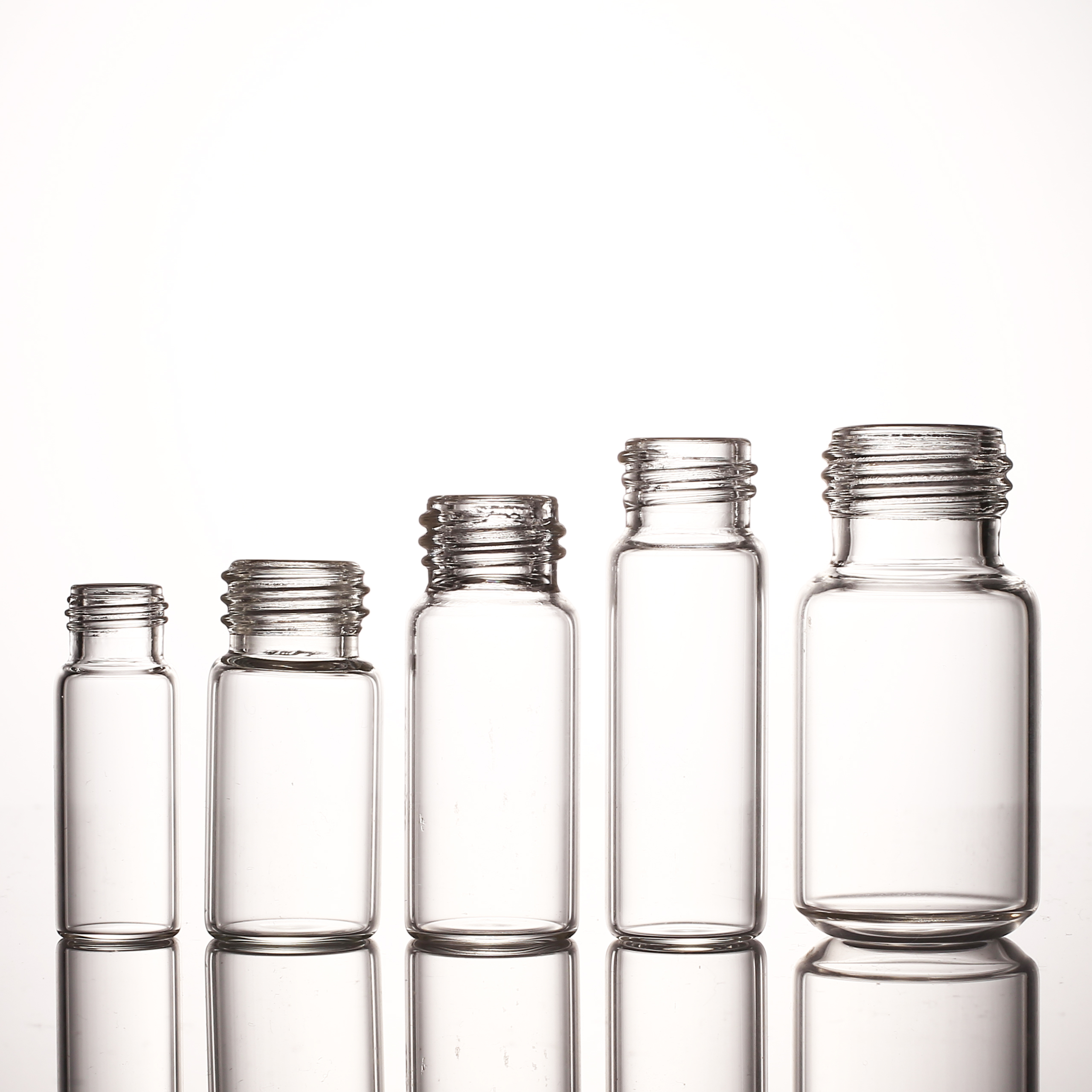 Wholesale 2ml 5ml Clear small glass vials with lids 2ml 5ml amber glass bottle with Screw Cap