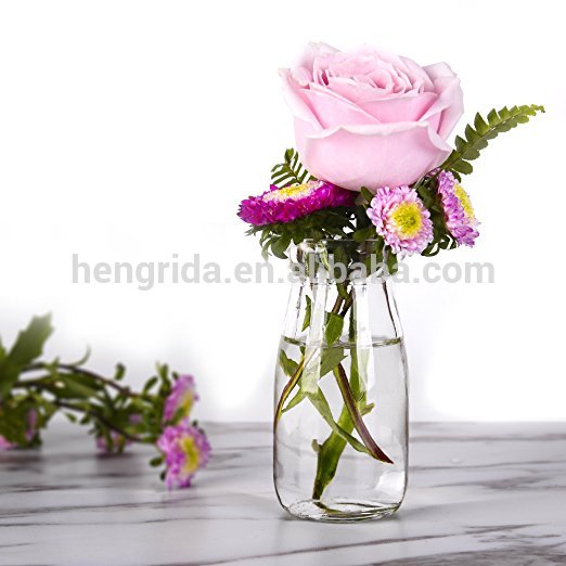 Wholesale 3.4oz Glass Favor Jars With Cork Lids Tall Milk Glass Bottle Candy Glass Bottle