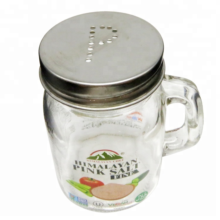 Wholesale 3.4oz Mini Glass Mason Jar Favors Bottles for Spice Honey with Lids and Handles