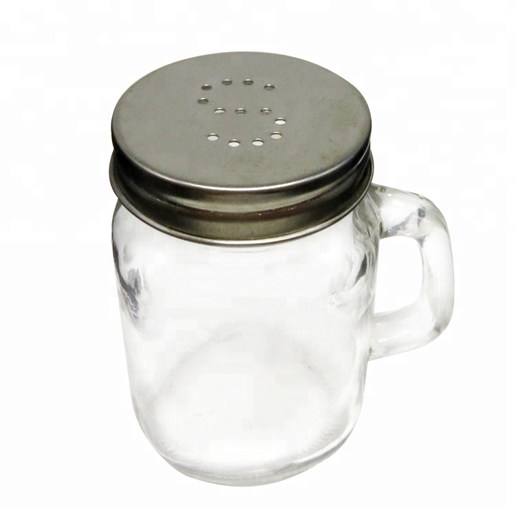 Wholesale 3.4oz Mini Glass Mason Jar Favors Bottles for Spice Honey with Lids and Handles