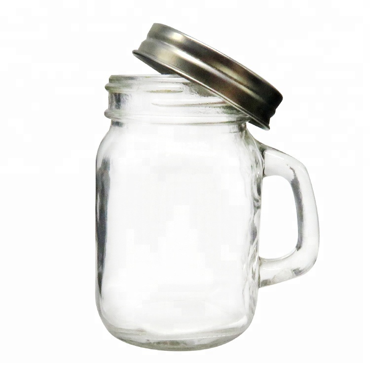 Wholesale 3.4oz Mini Glass Mason Jar Favors Bottles for Spice Honey with Lids and Handles