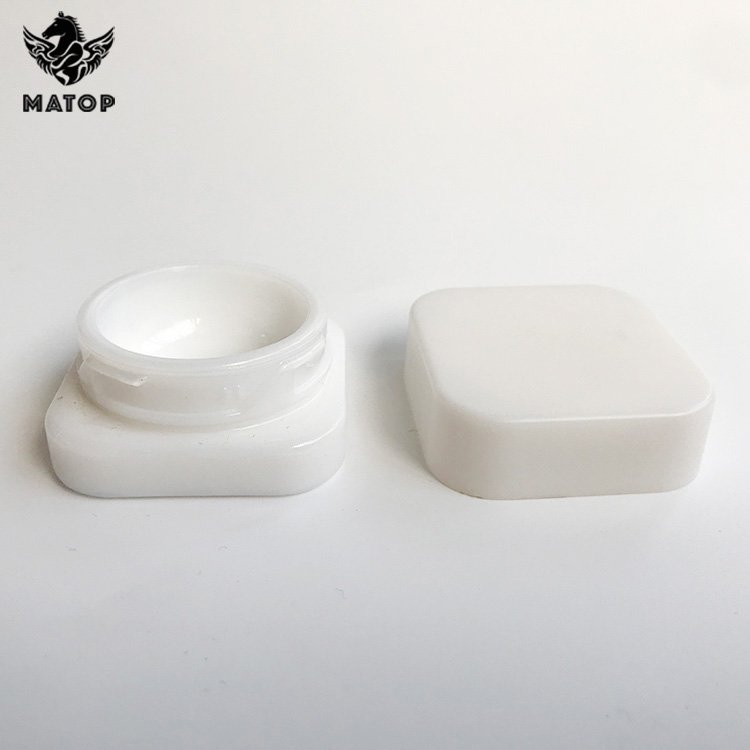 Wholesale 3 5 7 9ml child proof square concentrate glass jar