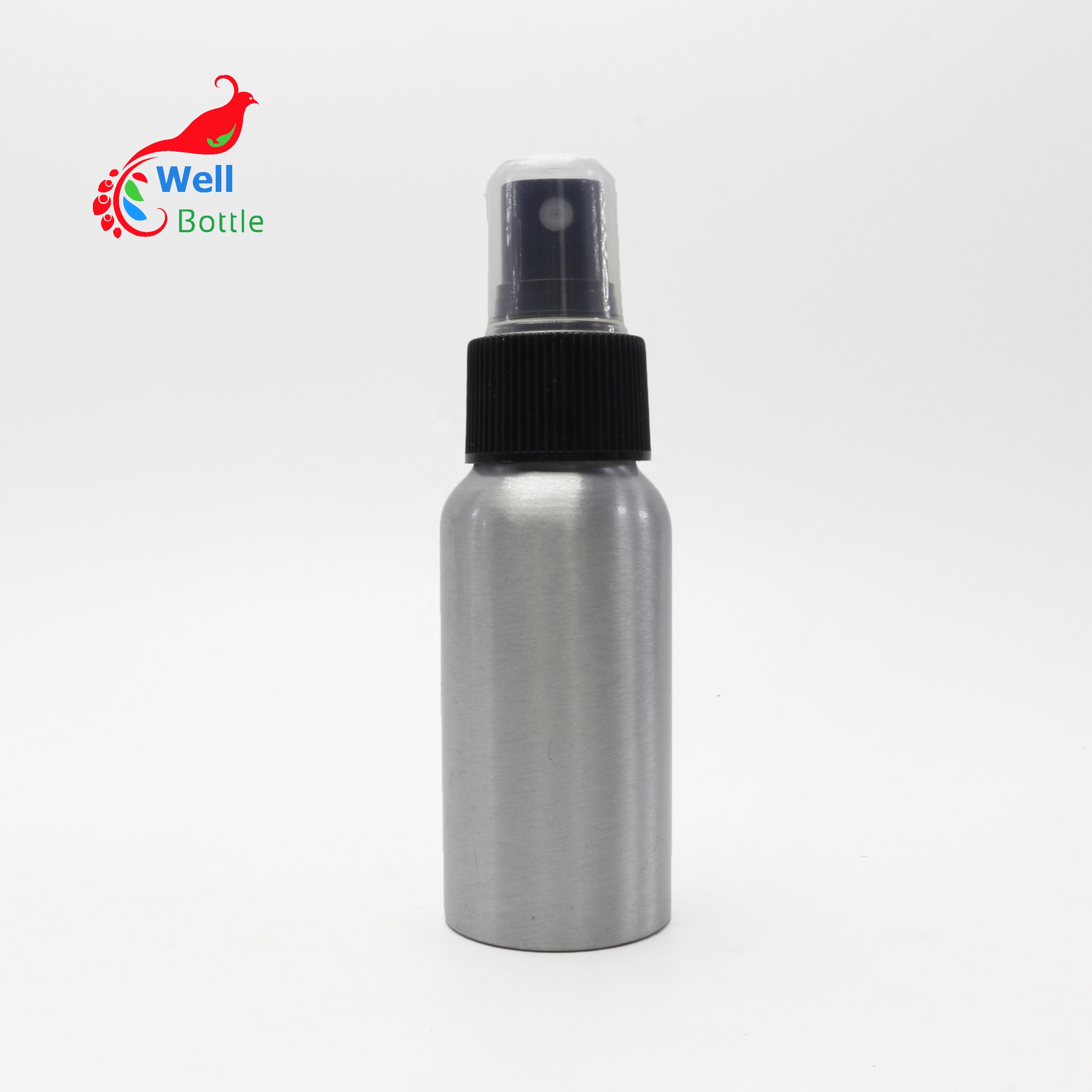 Wholesale 30 50 100 120 150 250 500 ml aluminum spray trigger cosmetic container bottle with atomizer cap AB319E
