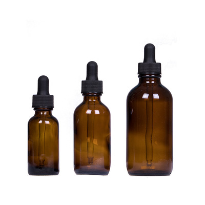 Wholesale 30 60 125Ml Transparent Brown Glass Dropper Bottle Essential Oil Dropper Bottle