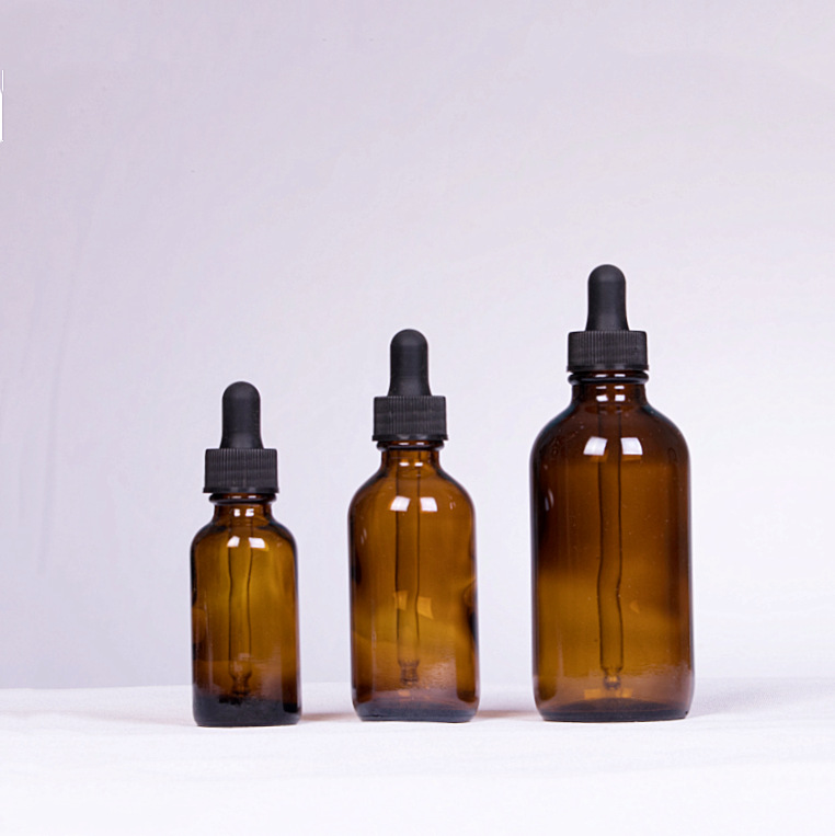 Wholesale 30 60 125Ml Transparent Brown Glass Dropper Bottle Essential Oil Dropper Bottle