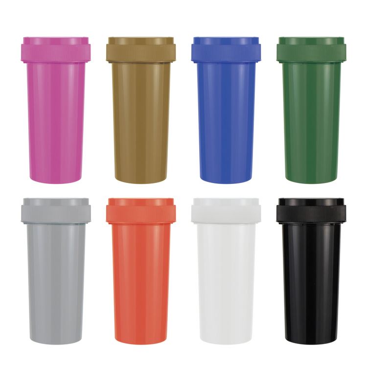 Wholesale 30 dram opaque weed pill hemp storage child resistant proof lid plastic jar with screw top lid