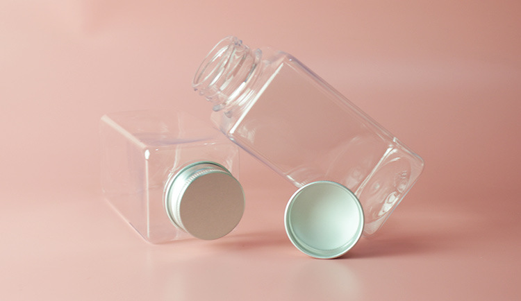 Wholesale 300Ml Disposable Pet Square Beverage Bottle Juice Milk Tea Cup Plastic Bottle