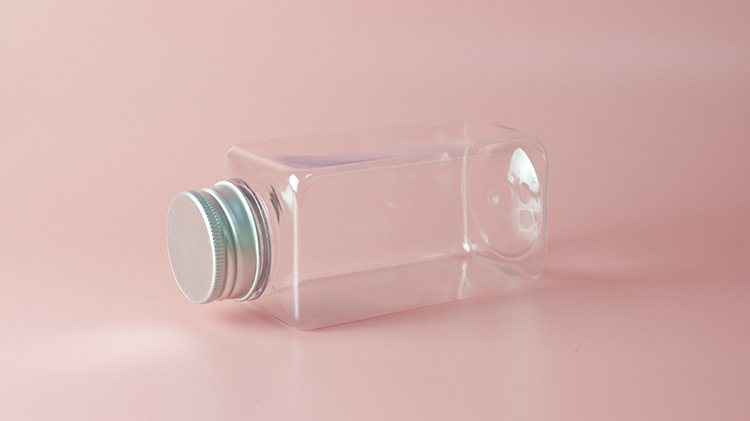 Wholesale 300Ml Disposable Pet Square Beverage Bottle Juice Milk Tea Cup Plastic Bottle