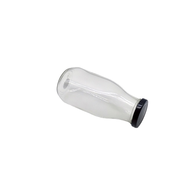 Wholesale 300ml 10oz clear glass bottle for milk coffee kombucha tea
