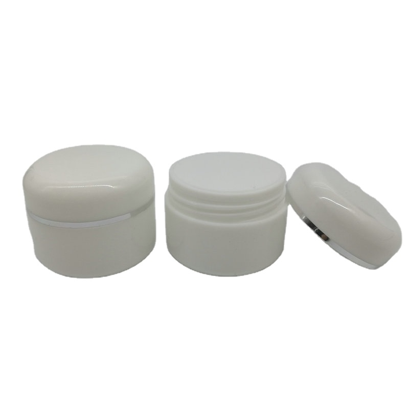 Wholesale 30g 1OZ PP White skin care cosmetic jar cream jar plastic empty jar pot for cream