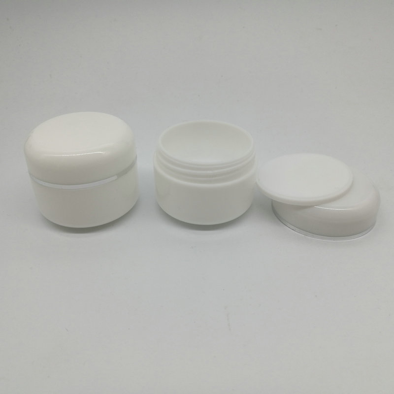 Wholesale 30g 1OZ PP White skin care cosmetic jar cream jar plastic empty jar pot for cream