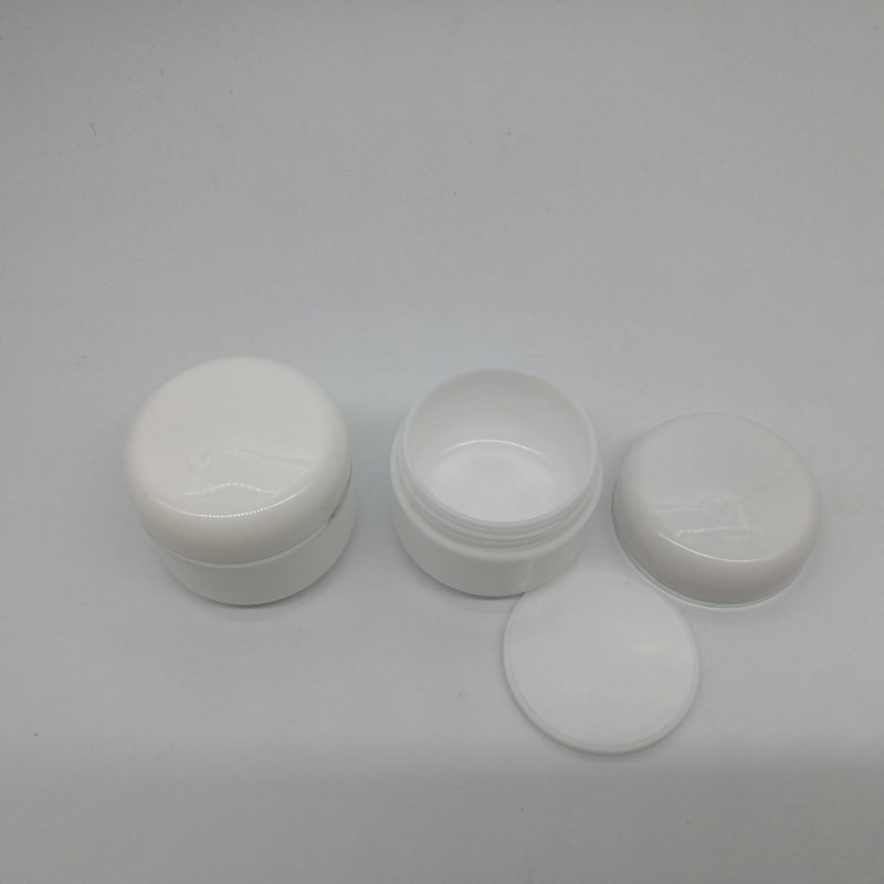 Wholesale 30g 1OZ PP White skin care cosmetic jar cream jar plastic empty jar pot for cream