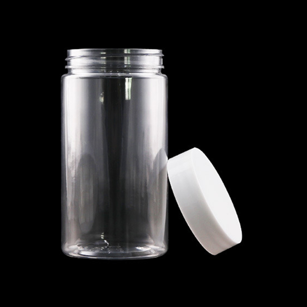 Wholesale 30g 40g 50g 60g 80g 120g 150g Cosmetic Packaging Round Clear Plastic Jar with White Lid