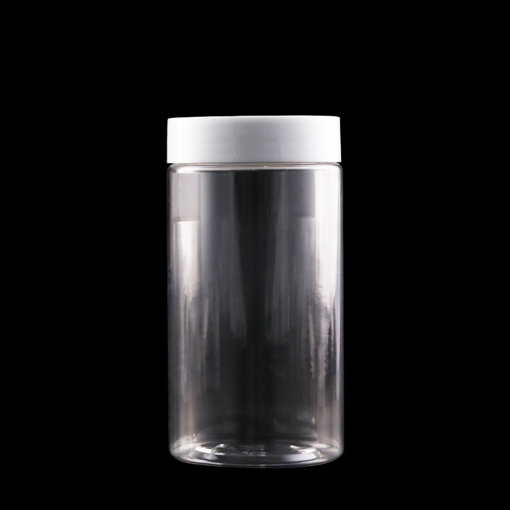 Wholesale 30g 40g 50g 60g 80g 120g 150g Cosmetic Packaging Round Clear Plastic Jar with White Lid
