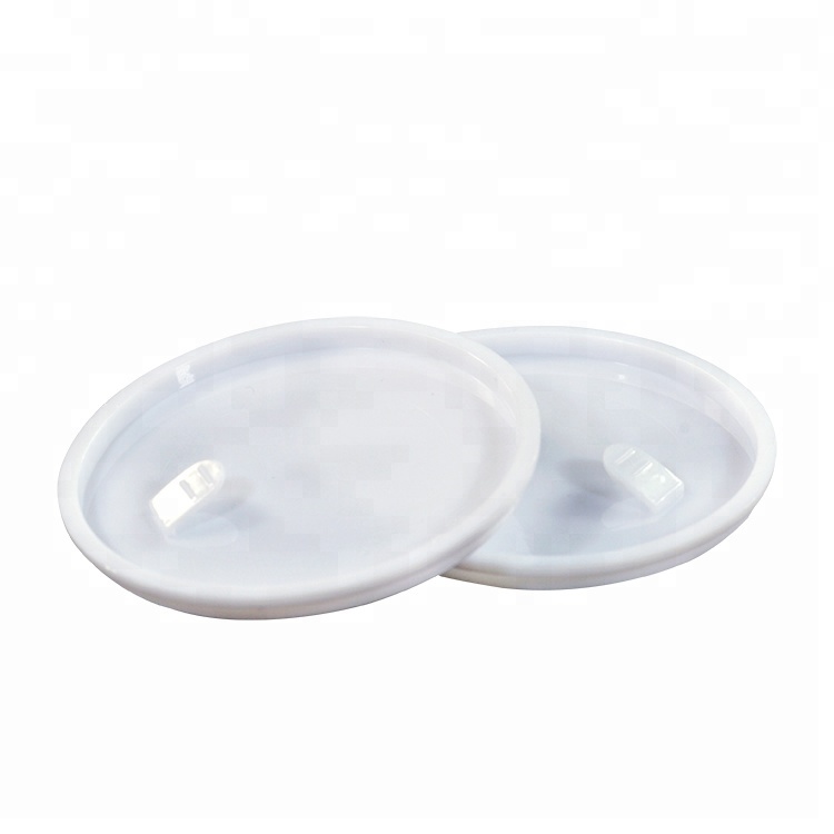 Wholesale 30g 50g 100g 150g 200g PP Cosmetic White Plastic cream jar with bamboo wooden lid for skin care