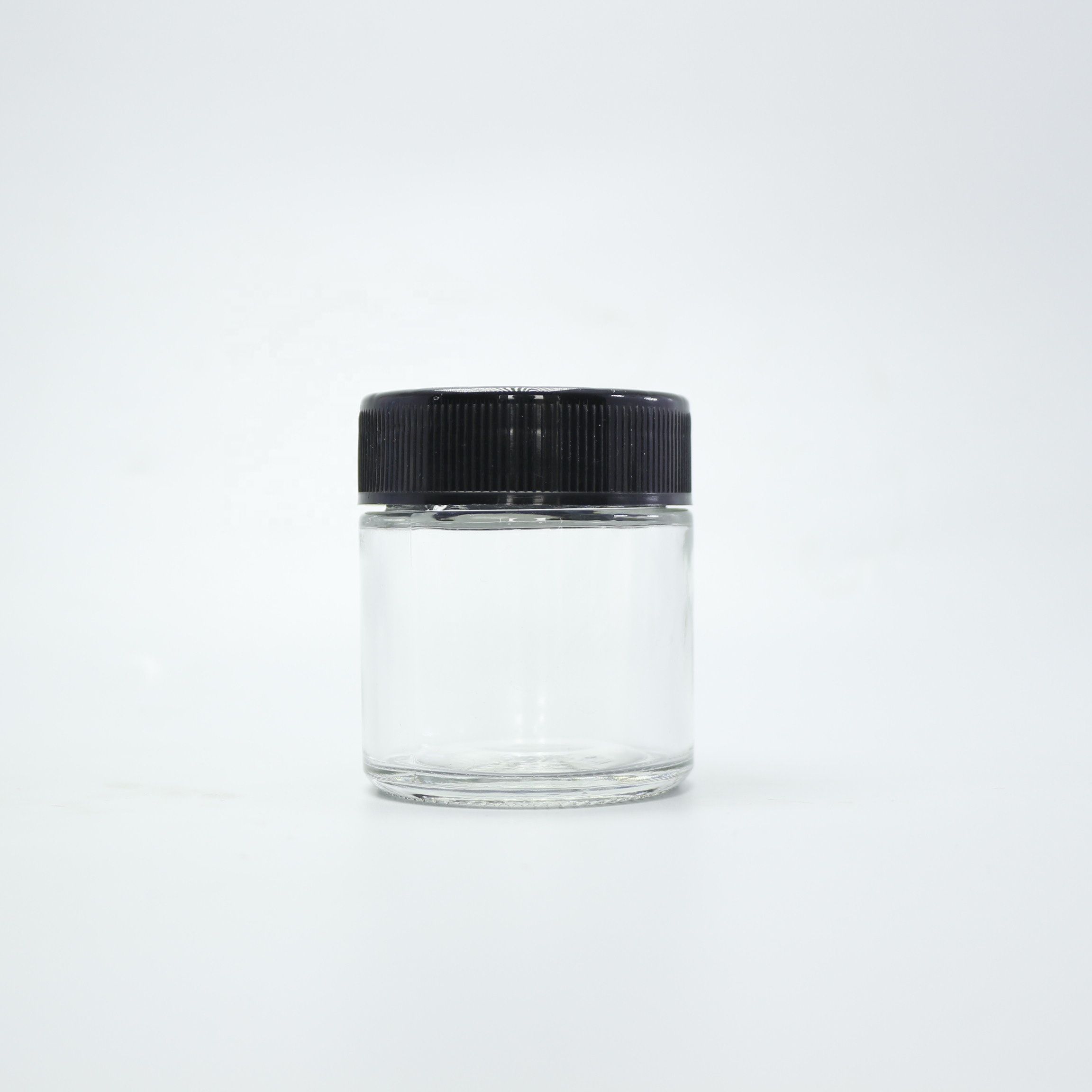 Wholesale 30g 50g 85g 110g child proof glass jar container with childproof cap CGJ-2T