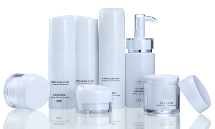 Wholesale 30g 50g White Acrylic Double Wall Neck Cream Skincare Plastic Containerrs