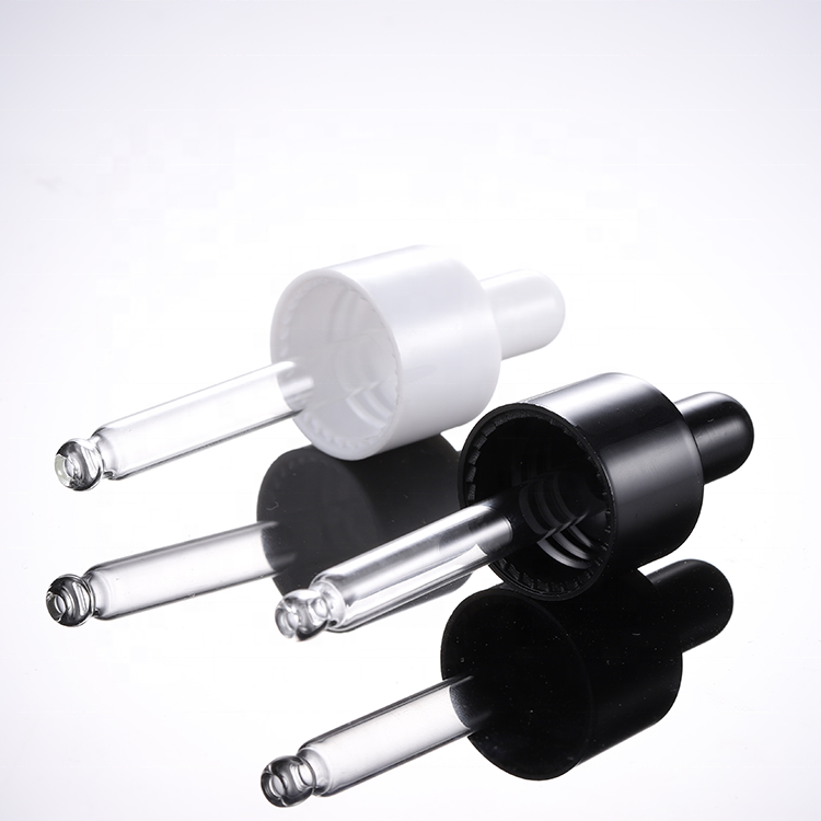 Wholesale 30ml 1oz frosted clear amber essence oil luxury flat shoulder dropper serum bottle