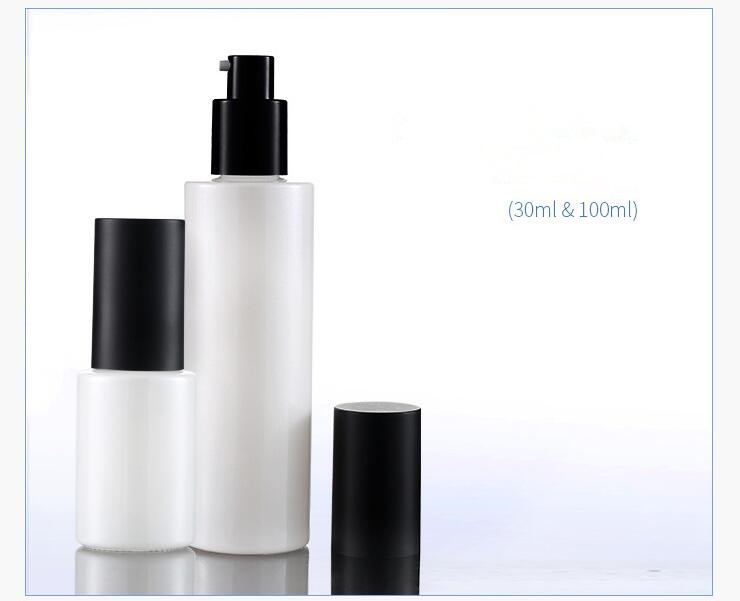 Wholesale 30ml 50ml 100ml 120ml 150ml Luxury Frosted Glass Big Volume Airless Bottles Pump Lotion Bottle/Jar Cosmetic Bottle
