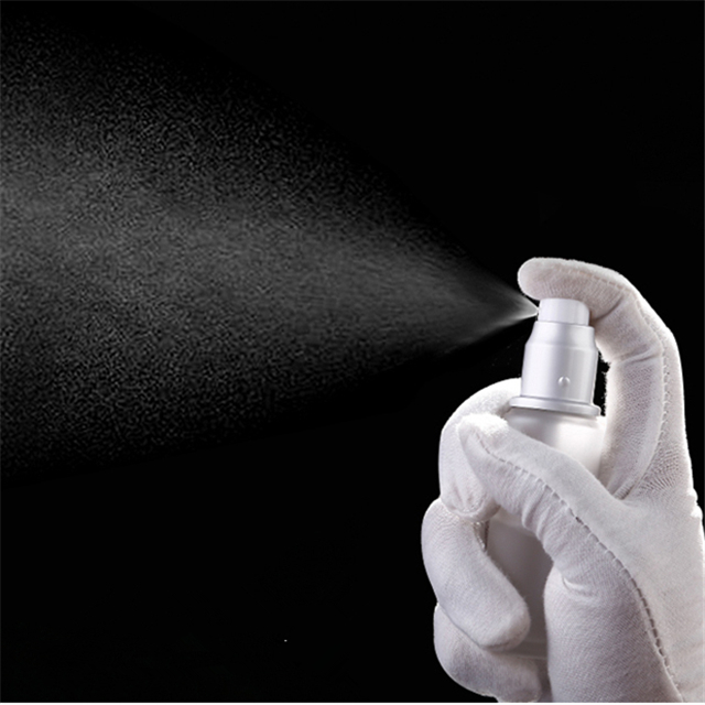 Wholesale 30ml 50ml 100ml 120ml frosted silver continuous empty perfume face glass mist spray bottle