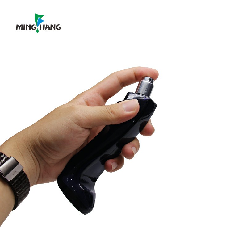 Wholesale 30ml 50ml 100ml Black High Heel Shoes Perfume Glass Bottle With Pump Sprayer