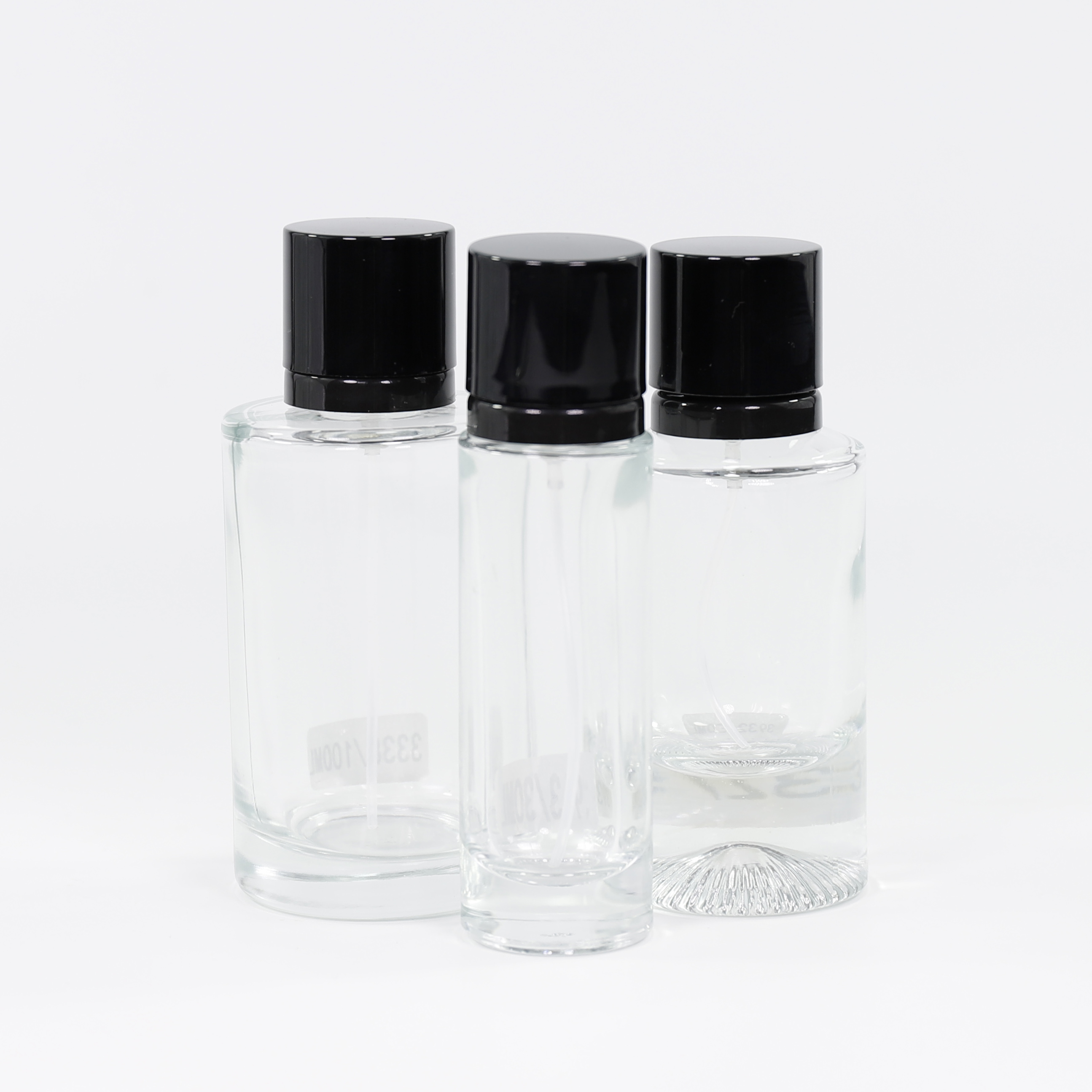Wholesale 30ml 50ml 100ml Round Perfume Oil Packaging Glass Spray Bottles