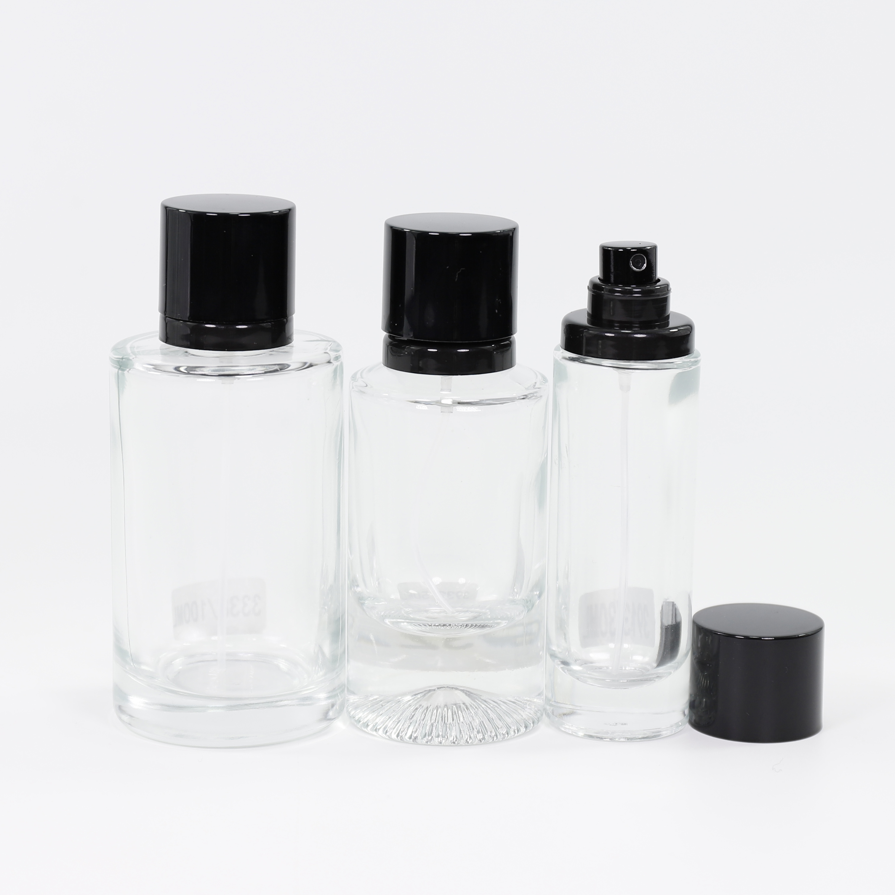Wholesale 30ml 50ml 100ml Round Perfume Oil Packaging Glass Spray Bottles