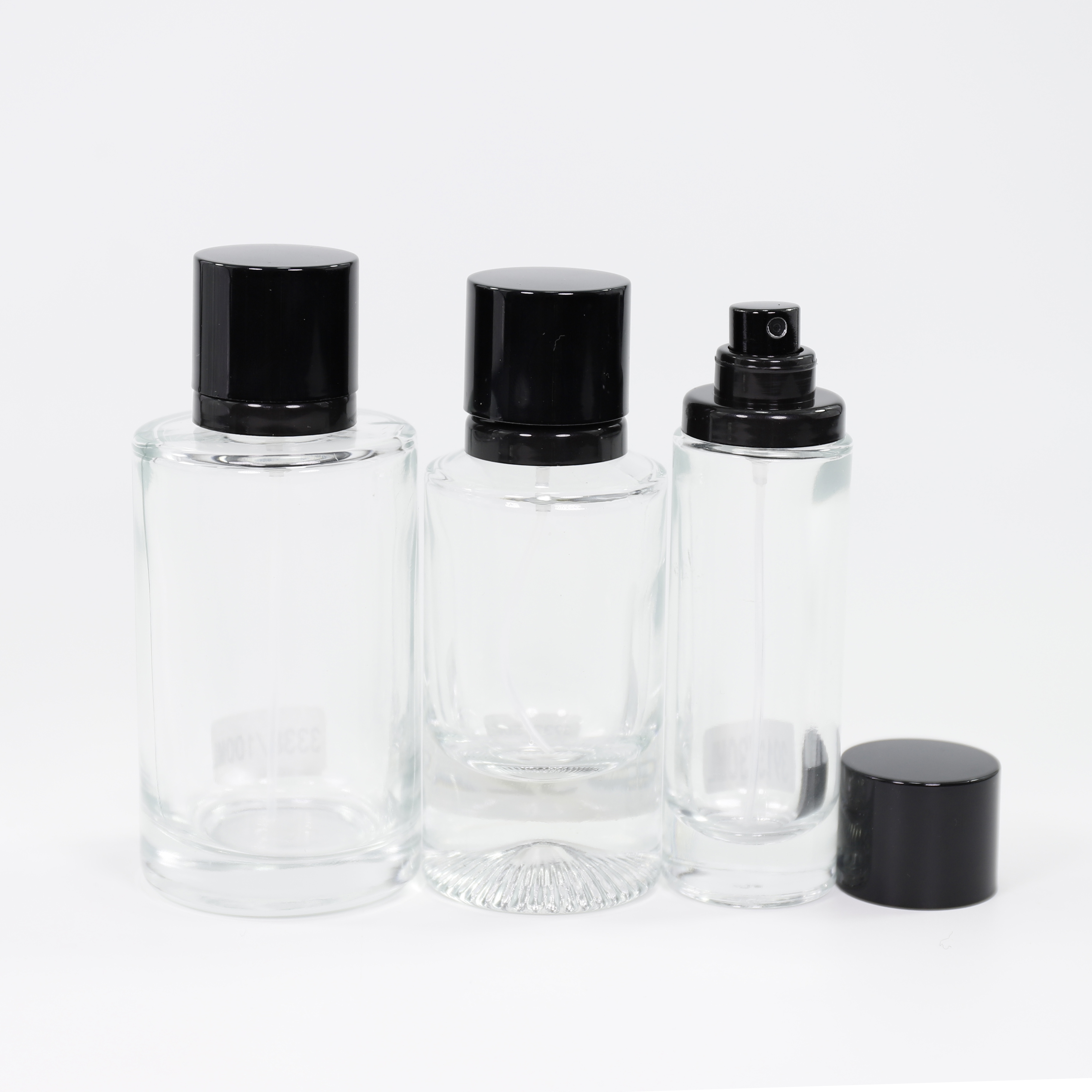 Wholesale 30ml 50ml 100ml Round Perfume Oil Packaging Glass Spray Bottles