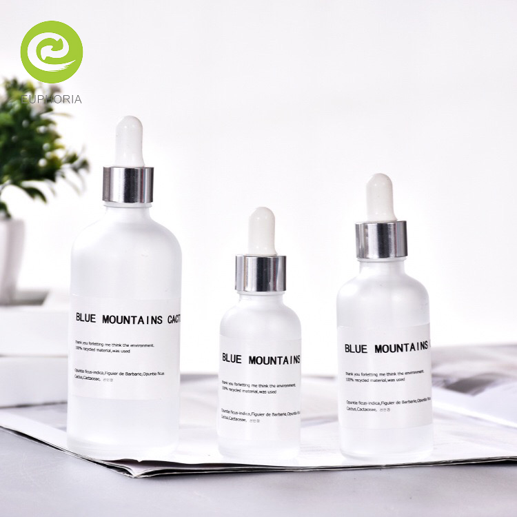 Wholesale 30ml 50ml 100ml clear amber blue essential oil glass dropper bottle