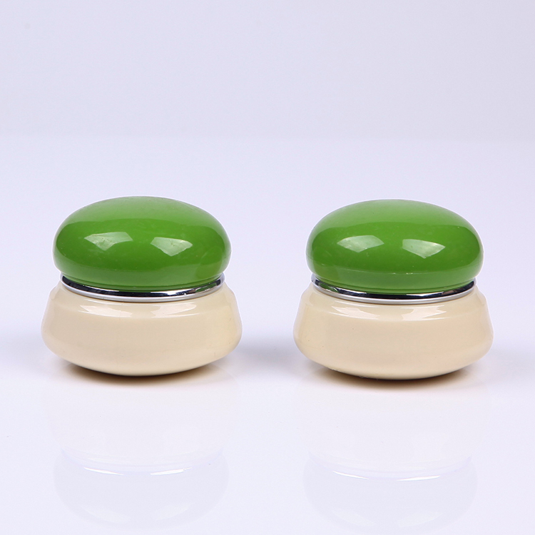 Wholesale 30ml 50ml PP plastic jar with mushroom shaped lid good quality Printing can be customized plastic jar