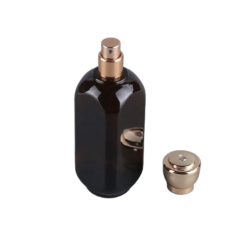 Wholesale 30ml 50ml glass black perfume bottle