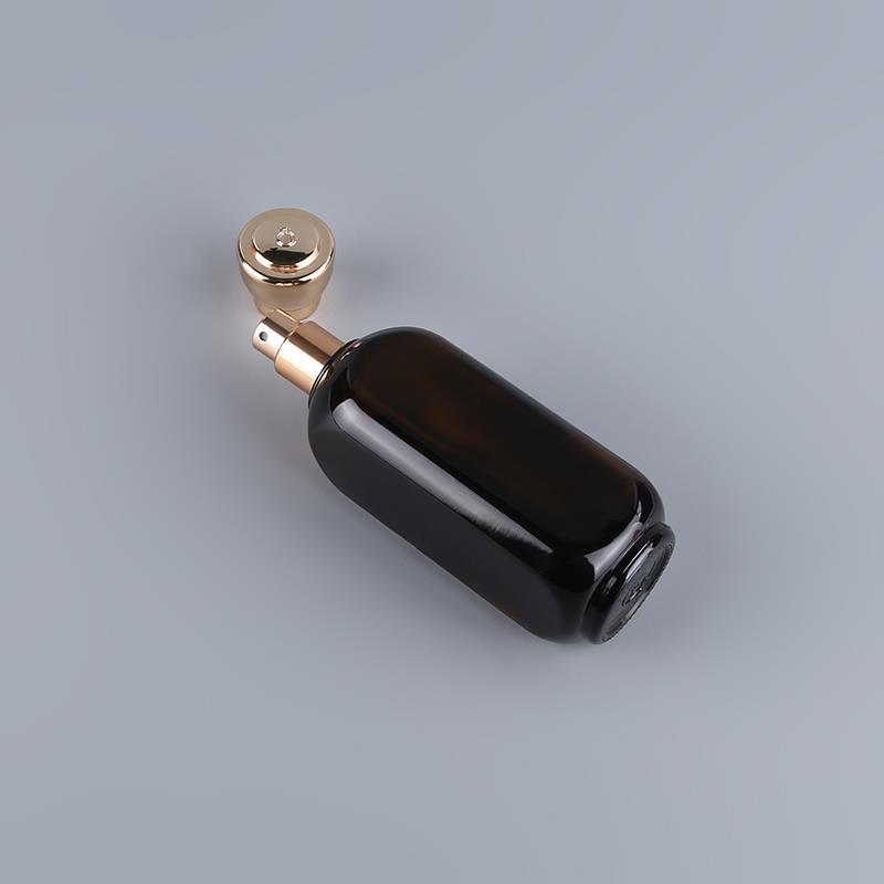 Wholesale 30ml 50ml glass black perfume bottle