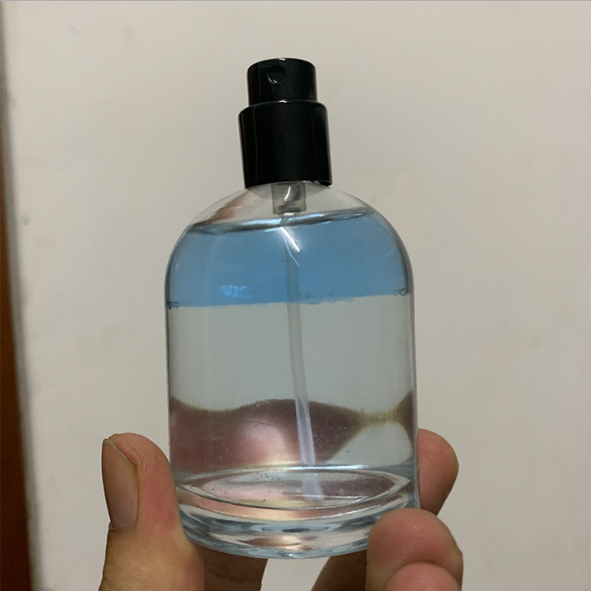 Wholesale 30ml 50ml round pump spray empty glass perfume bottle