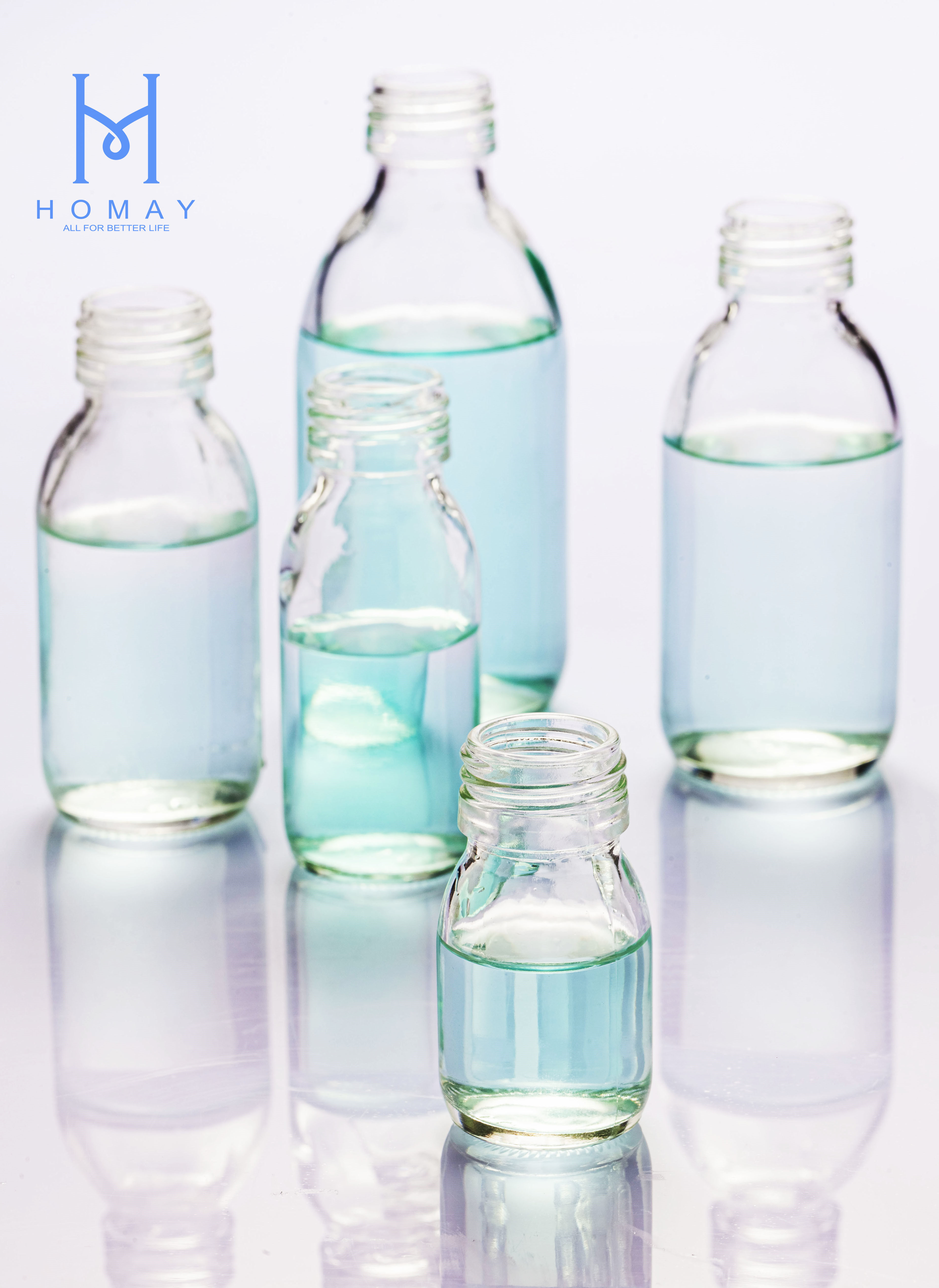 Wholesale 30ml 60ml 100ml 125ml 150ml 200ml 250ml 300ml 500ml Amber glass bottle syrup bottle DIN28mm