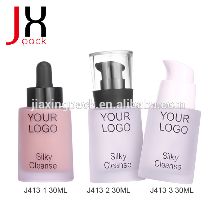 Wholesale 30ml Glass Cosmetic Lotion Bottle with Pump