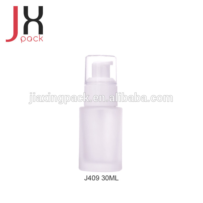 Wholesale 30ml Glass Cosmetic Lotion Bottle with Pump