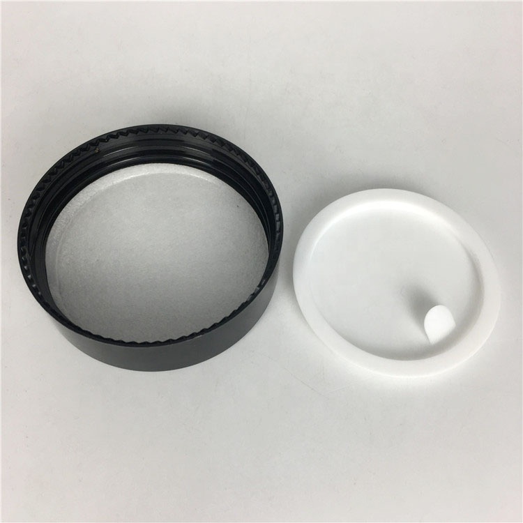 Wholesale 30ml blue color glass cream jar cosmetic jar with black plastic cap