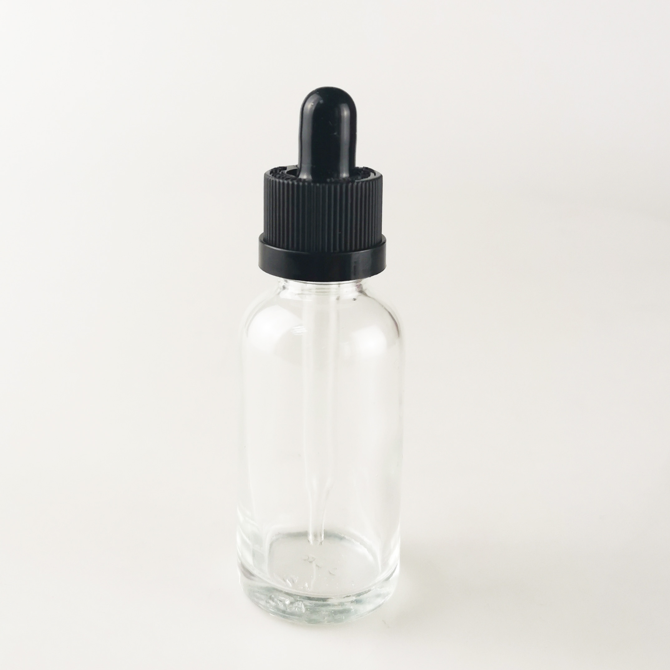 Wholesale 30ml cosmetic cuticle oil bottle clear CBD essential oil e liquid glass dropper bottle